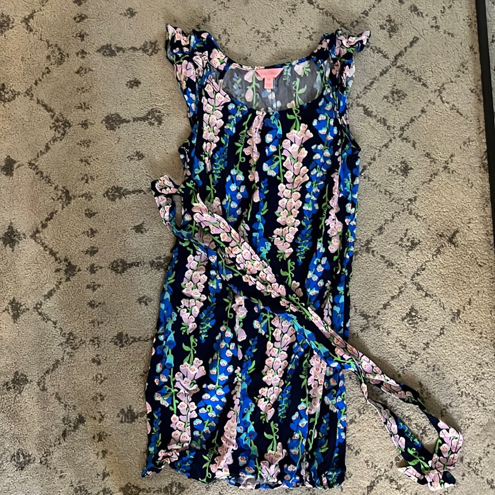 Lilly Pulitzer floral belted mini dress